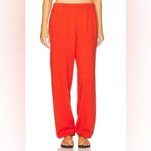 Eterne Boyfriend Sweatpants | Oversized Lounge | Red | Size M